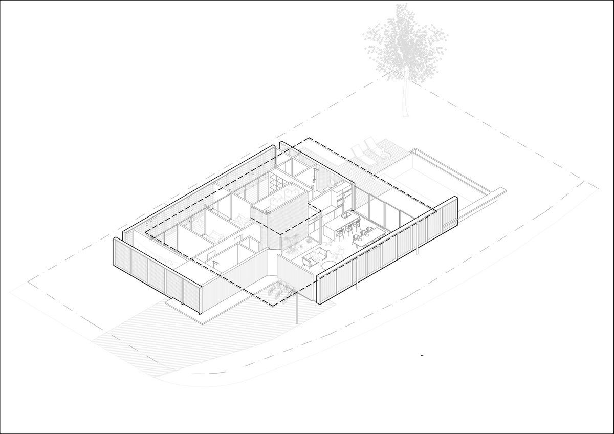 Одноэтажный домик с легким интерьером
